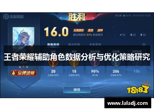 王者荣耀辅助角色数据分析与优化策略研究